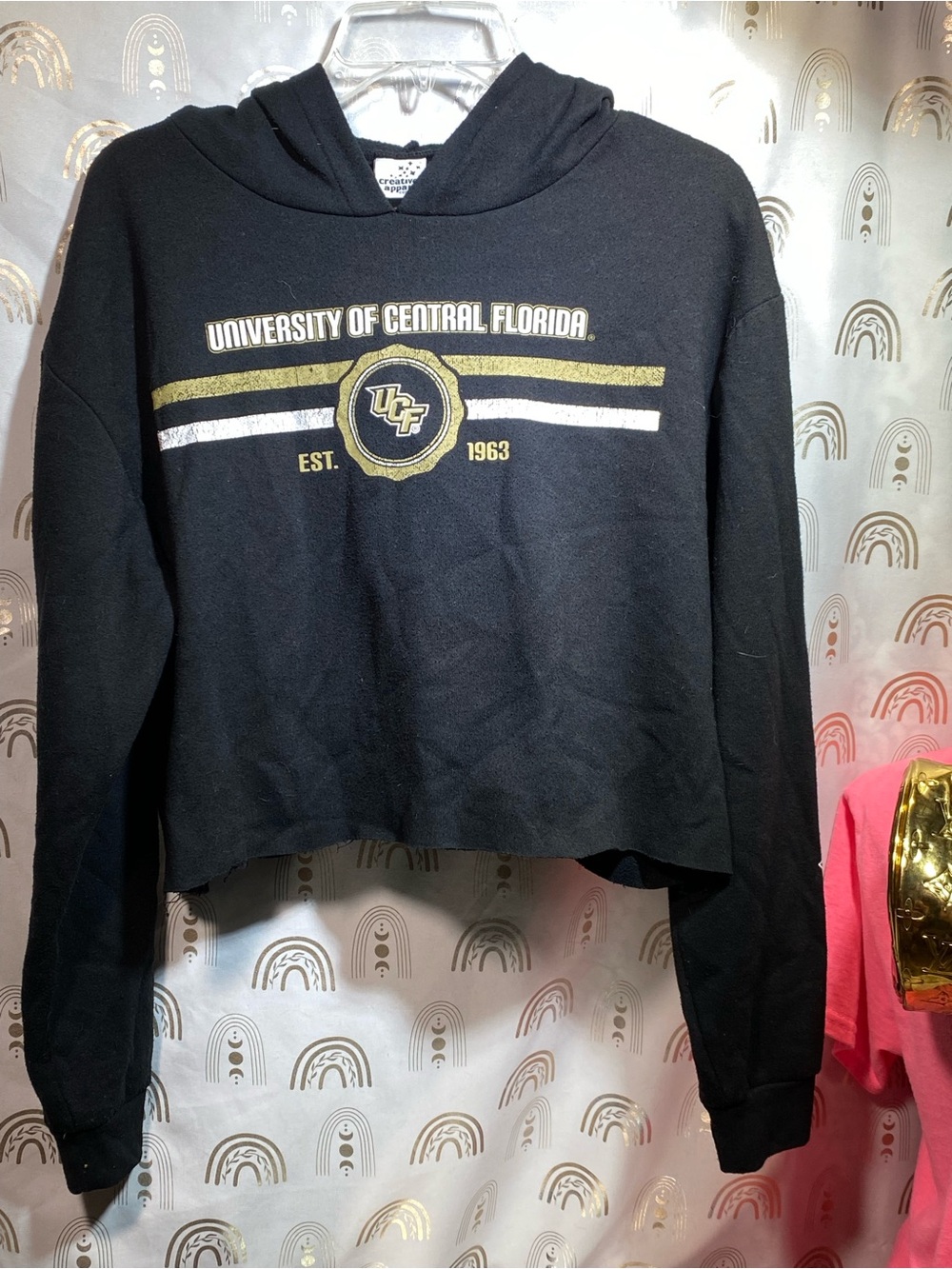 University of Central Florida Black Cropped Hoodie